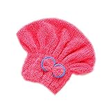 Esta tapa para secar el pelo está hecho de microfibra, hace suave y seguridad a su hair.Comfortable y fácil de usar