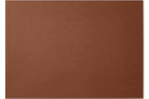 Eglooh - Clio - Protector Mesa Escritorio en Cuero Naranja Marrón Natural cm 70x50 - Alfombrilla Raton xxl Antideslizante, Estructura Interna en Acero, Costuras Artesanal - Made in Italy