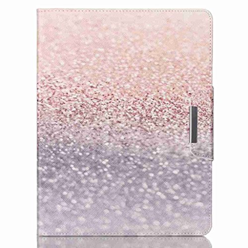 Uming® Retro colorido patrón de impresión de la PU [ para IPadmini 4 IPadmini4 IPad mini4 | Gold Flash powder ] PU Holster pistolera del tirón con el sostenedor del soporte Ranura para tarjeta Imán cerrojo Monedero botón del teléfono hebilla Shell protector móvil celular del bolso del caso de la cubierta Case Cover