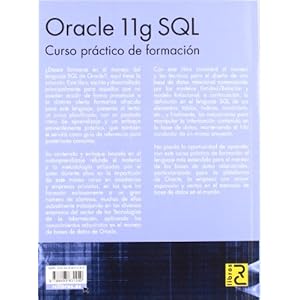 Oracle 11g SQL. Curso práctico de formación