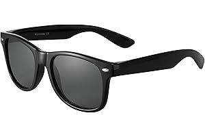 Komonee Kids Flexible Polarized Silicone Drifter Sunglasses Classic Style Retro Sun Shades Eye Glasses UV400 Protection Unisex For Boys and Girls Age 3-10