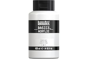 LIQUITEX Basics Acrylic Paint, Titanium White, 400 ml Bottle (8870337)