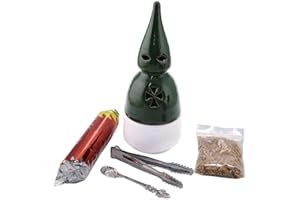 FMAS AUTOMATIZACIÓN Incensario de carbón Nazareno Verde y Blanco con Accesorios