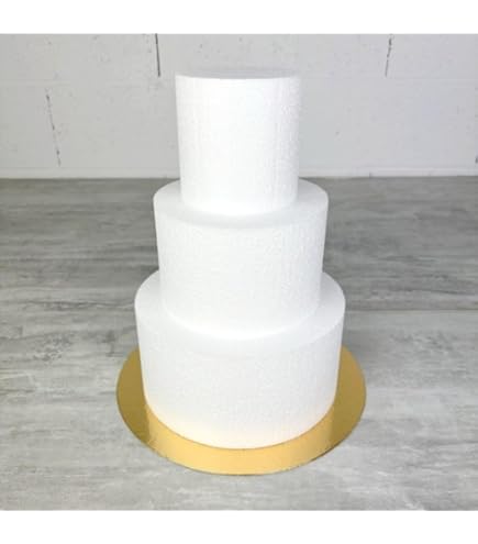 Disque Polystyrène Haute Densité - Diamètre 25 Cm, épaisseur 15 Cm, Densité 28 Kg/m³, Pour Maquette, Isolation, Bricolage