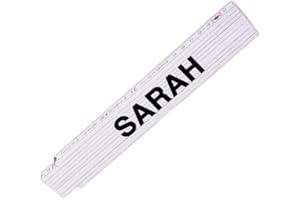 EUROFOTO Zollstock mit Namen Sarah für Frauen | Hochwertiges Marken-Metermaß | Glieder-Maßstab mit Namen bedruckt | Viele Namen zur Auswahl