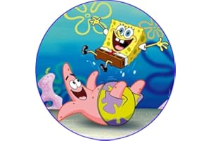 PARTYLANDIA Cialda In Ostia Spongebob Spugna Cartoon Torta Decorazioni Dischi Commestibile