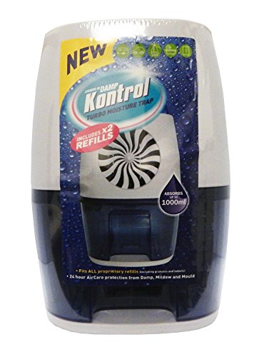 Kontrol Turbo Moisture Trap Absorber - Includes 2 x Refills Absorbs up to 1000ml