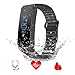 Produktbild Fitness Armband Uhr Herzfrequenzmesser, FTLL Fitness Tracker mit Pulsmesser Schrittzähler, Aktivitätstracker, Kalorienzähler, Blutdruck- und Blut- Sauerstoffgehalt- Monitor, Schlafanalyse, IP67 Leben und schwimmen wasserdicht Bluetooth 4.0 für iOS und Android