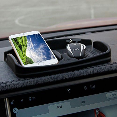 Weijiamei Anti-Slip Car Dash Grip Pad, Non Slip Mat Car Dashboard Skidproof Phone Holder Stand for Navigation Cell Phone, Keychains, Sun Glasses (Black)