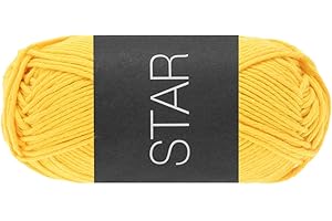 ‎LANA GROSSA LANA GROSSA Star | Topflappen-Baumwolle | Handstrickgarn aus 100% Baumwolle | 50g Wolle zum Stricken & Häkeln | 90m Garn FB1