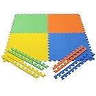 Ehomekart Pablo Honey Eva Kids Interlocking Play Mat -10 Mm Thickness, Multicolor (Set of 4)
