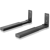 Suptek Soundbar Wall Mount, Speaker Wall Mount, 1 Pair Speaker Stands, Dual Speaker Bracket for Heavy Center Channel Speakers