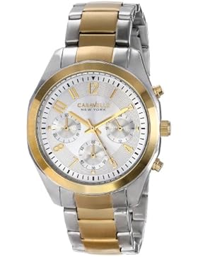 CARAVELLE BY BULOVA NEW YORK DAMEN 38MM CHRONOGRAPH EDELSTAHL GEHÄUSE UHR 45L136