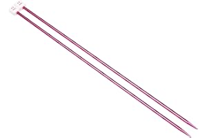 Coopay Stricknadeln 4,5 mm, 35 cm Lang Stricknadel aus Metall für Professionelle Stricker, Leichte Aluminium Stricknadeln für Arthritische Hände, Lange Nadeln für Pullover, Decken, Große Projekte