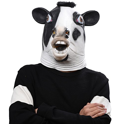 Party Story Halloween Maske Latex Kuh Tiermaske Kostüm - 5