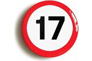 OZORATH BIRTHDAY MPH ROAD SIGN BADGE BUTTON PIN (Size is 2inch/50mm diameter)