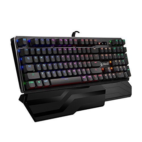 Preisvergleich Produktbild Bloody Light Strike (LK Waage) Optische Gaming Tastatur – RGB LED-Hintergrundbeleuchtung Mehrfarbig B975 - Orange Switch (Tactile & Clicky) Full Size