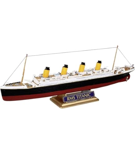 Modellino RMS Titanic In Miniatura - Scala 1/1250, 21.5 Cm, Da Collezione In Metallo E Plastica - Foto 7