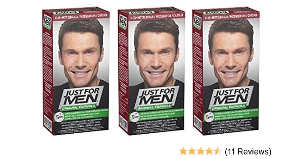 3 X Just For Men Shampoo In Hair Colour Choose Your Colour