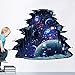 Produktbild Rftvgb 3D Wall Sticker window Removable window PVC wall sticker space space floor stickers Galaxy stars home decoration children's room living room wall decals home decoration murals Galaxy
