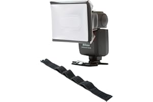LumiQuest Mini SoftBox LQ-108S, Flash Diffuser & Light Softener, Universal Classic Design for External Camera Flashes, with UltraStrap