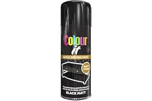 PAINTFACTORY All Purpose Black MATT 400ML - Professional Satin Finish Spray Wood Color Paint