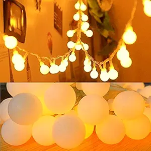 A2Z 7Meter Small Ball String Lights Home Decoration Gifts Yellow LED Copper Wire Lights, [Made in India]