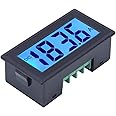 Walfront LCD Voltmeter DC Digital Voltage Meter Tester AC100-240V YB5135DB Voltmeter Panel with Blue Backlight(DC 0-200V)