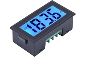 TANUS YB5135DB - Tester di tensione digitale mini voltmetro DC Retroilluminazione blu nero pannello LED Precisione Volt Monitor Tester AC100-240V(DC 0-500V)