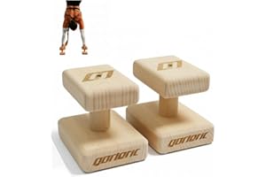GORILANT Gorletic Basic Balance Blocks - Bloques de Equilibrio para Handstand, Paralelas Calistenia, Soporte de Flexiones, Taco Madera para Deporte en Casa y Calistenia en Casa
