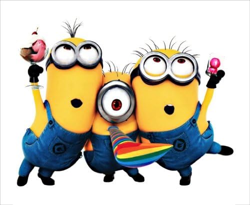 Despicable Me Minion Little Girl Kid Child Wall Sticker Decal Home Room Decor 25*32cm