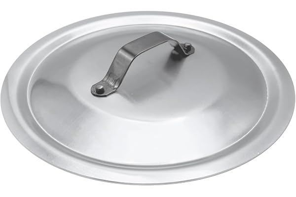 Pentole Agnelli ALMA12934 Couvercle Rond Lourd avec Pont, Acier Inoxydable, 34 cm