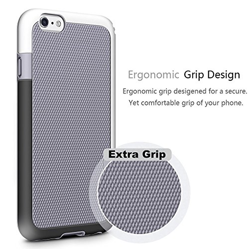 Funda iPhone 6s Plus HanLuckyStars TPU Funda Carcasa para iPhone 6 6s Plus  iPhone 6 Plus Funda con  Ultra Fina  Anti-Ara  azos  Anti-Choques  Garant  a de por vida   Gris 