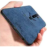 Designerz Hub® Xiaomi Redmi Note 8 Pro Deer Series - Shockproof Anti Slip Soft Fabric Case with with Camera Protection Protective Back Case Cover Designed Xiaomi Redmi Note 8 Pro- (Blue)