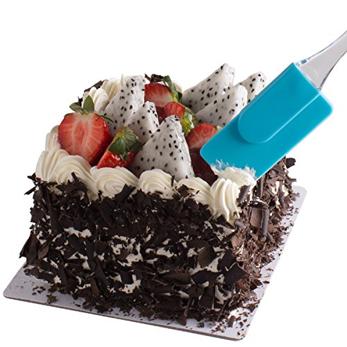 ZeWoo 7 PCS Mehrfache Farben-hygienische feste Beschichtung Silikon-Backen-Spachtel, Kuchen-Sahnebutter-Spatel, Schaber-Stir Kitchenaid Utensil Praktisches Werkzeug - 4