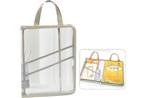 Oaygat Zipper File Folders Bags Waterproof Document Storage Bags Large Capacity Storage Pockets Bags for School Office Supplies Travel Accessories