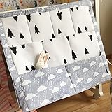Vine Baby Betttasche für Baby Bett – mit gestickter Applikation, Utensilio, Wandaufbewahrung, Aufbewahrung fürs Kinderbett - 2