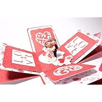 Geldgeschenk Geschenk zur Hochzeit Hochzeitsgeschenk Explosionsbox