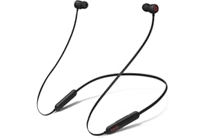 Beats Auricolari Flex wireless – Chip per cuffie Apple W1, auricolari magnetici, Bluetooth di Classe 1, 12 ore di ascolto – Black