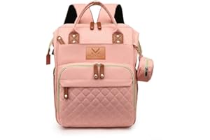 LAZY LACES MADRECITA™ Baby Nappy Changing Bag With Changing Station, High Capacity Waterproof Backpack, Built-in USB Port, Wet Pocket Travel, Foldable Baby Bed