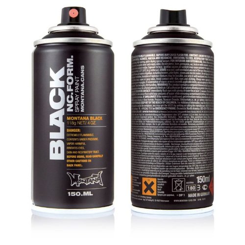 Montana BLACK Sprühdosen POCKET CANS 150ml Vorratspack 6 verschiedene Farben - 6