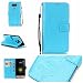 Produktbild Jepson LG G5 (5,3 Zoll) Hülle, Leadertasche Premium Lederhülle Flip Case im Bookstyle Folio Cover Kartenfächer Magnetverschluss und Standfunktion Leder Schale Etui für Handytasche Schutzhülle Prägung Schmetterling Muster.