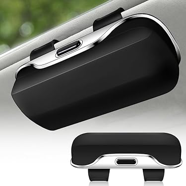 Auto Zonnebrilhouder Brillenkoker Brilhouder voor Volvo XC40 C40 2018-2022, ABS Autobrillendozen Zonnebril Opbergen Multifunctionele Organizer
