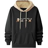 TAGDO® Men's Casual Woolen Cartoon Print Hoodie for Man | Sweatshirt for Man (2044)