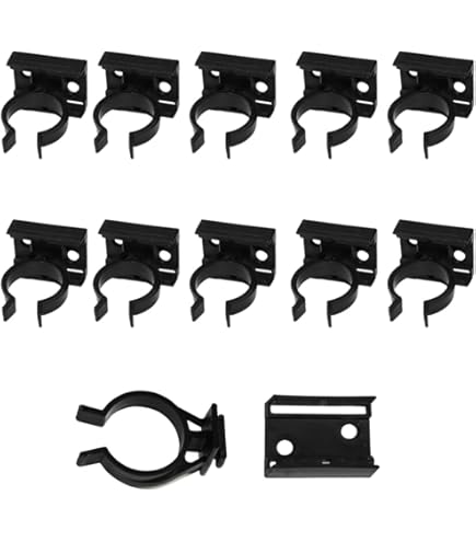 10 Clip Per Battiscopa In Plastica - Diametro 34mm, Per Cucina, Bagno E Mobili, Fissaggio A Coda Di Albero - Foto 3