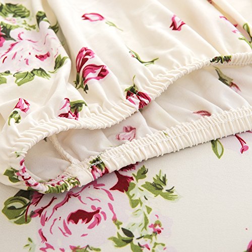 Stretch Sofahusse Sofabezug Sesselbezug Sofaüberwurf Armchair Cover für 1/2 Sitzer LianLe (2 Sitzer 145-185cm, Pfingstrose) - 5