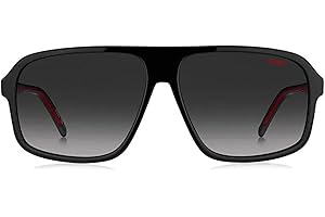 HUGO BOSS Hugo okulary przeciwsłoneczne HG 1195/S czarno-szare cieniowane 60/13/145 męskie, Wielokolorowe, 60