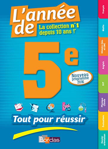 Télécharger L'Année de la 5e - Tout pour Réussir - Nouveau programme 2016 PDF