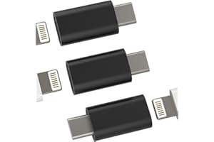 ZOYUZAN Adaptateur Lightning vers USB C(Lot de 3) Type Charger Adapter iPhone Jack Femelle USBC Mâle Prise Chargeur Convertisseur pour Apple IPhone15 Pro Max Plus iPad Air, Mini Cable Compatible pour Samsung