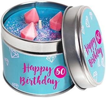 50th Birthday Candle Tin